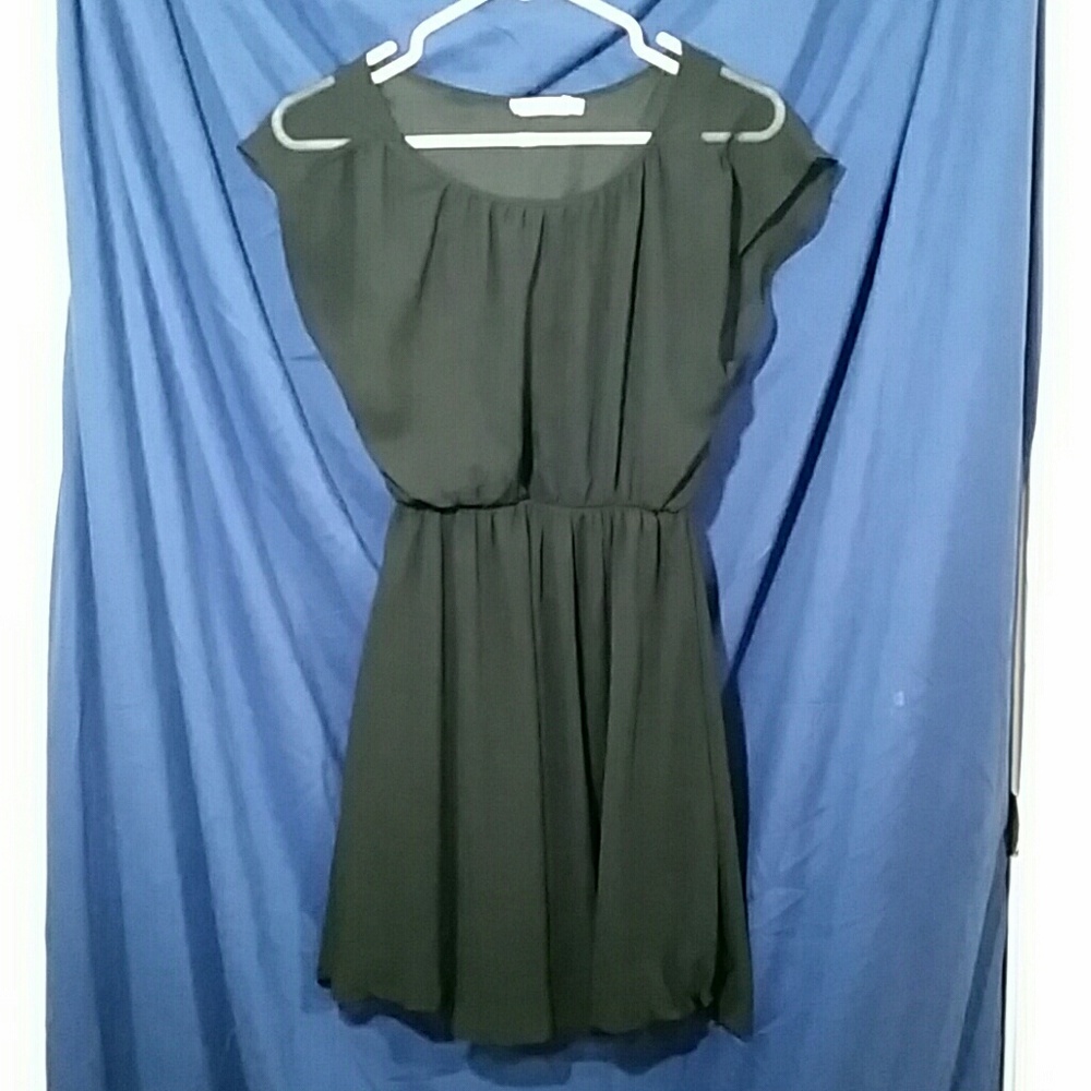 Black Flowy Lush Dress